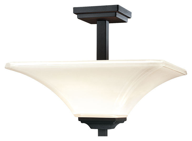 2 LIGHT SEMI FLUSH MOUNT