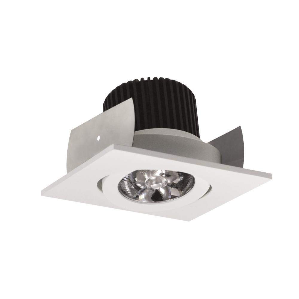 2" Iolite LED Square Adjustable Gimbal, 10-Degree Optic, 850lm / 12W, 4000K, White Finish