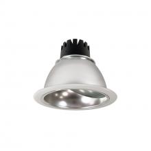 Nora NC3-66L140NDMPW - 6" Sapphire III Round Wall Wash Reflector, 900lm, 4000K, Narrow Flood Optic, Clear Diffused