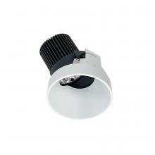 Nora NIO-4RTSLA35QMPW - 4" Iolite LED Round Trimless Adjustable Slot, 10-Degree Optic, 850lm / 12W, 3500K, Matte Powder