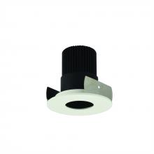 Nora NIOB-2RPHCDXBMPW - 2" Iolite LED Round Pinhole, 800lm / 14W, Comfort Dim, Black Pinhole / Matte Powder White Flange