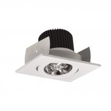 Nora NIOB-2SG40QWW - 2" Iolite LED Square Adjustable Gimbal, 10-Degree Optic, 850lm / 12W, 4000K, White Finish