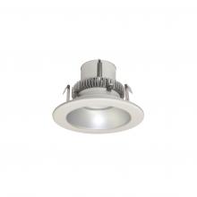Nora NLCBC2-45140HZW/10EM - 4" Cobalt Click Round Retrofit Reflector, 1000lm / 12W, 4000K, Haze Reflector / White Flange,