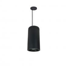 Nora NYLD2-6C10235BBB4AC/PEM - 6" Cobalt Cable Mount Cylinder, Black, 1000L, 3500K, Black/Black Baffle, 120V Triac/ELV/0-10V &