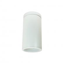 Nora NYLD2-6S10135DWW4 - 6" Cobalt Surface Mount Cylinder, White, 1000L, 3500K, DIFF WH/WH FLANGE, 120V Triac/ELV/0-10V &