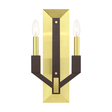 Livex Lighting 51162-12 - 2 Lt Satin Brass ADA Double Sconce