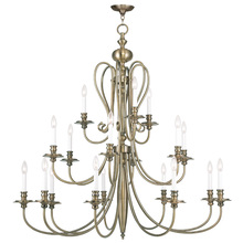 Livex Lighting 5179-01 - 18 Light Antique Brass Chandelier