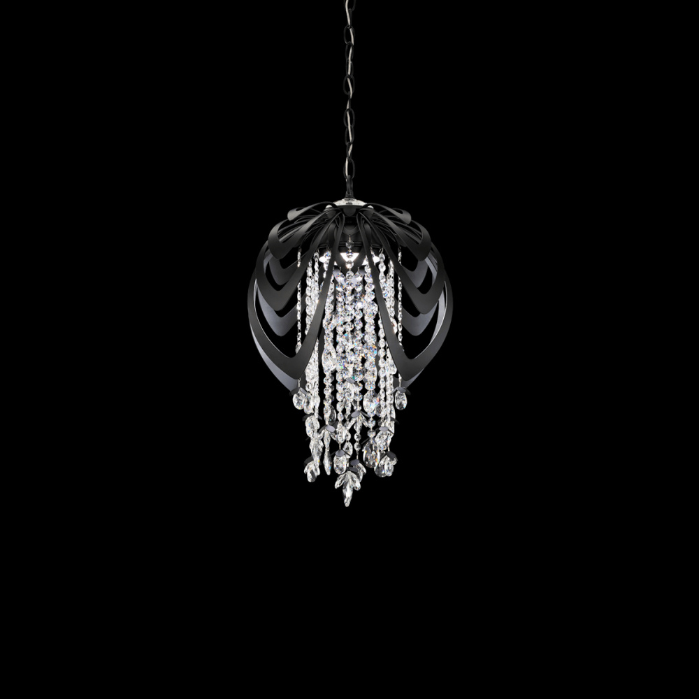 Starfall 15in 120V/270V LED Pendant in Tourmaline with Clear Radiance® Crystal