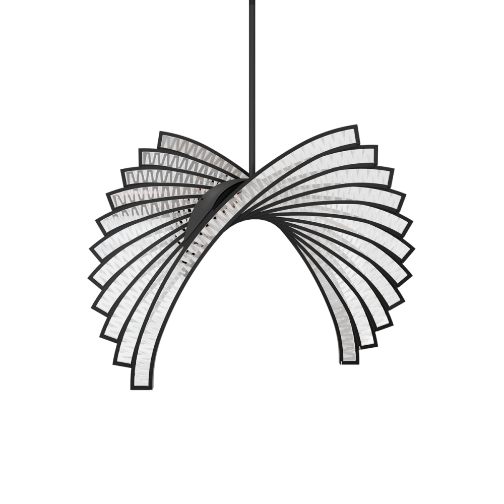 Mysterie LED 3000K/3500K/4000K/5000K Indoor Hanging Lighting in Antique Pewter with Optic Crystal