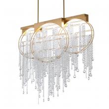 Schonbek Forever SJ1948-51R - Fantasia 48in LED 3000K/3500K/4000K 120V-277V Linear Pendant in Black with Clear Radiance Crystal
