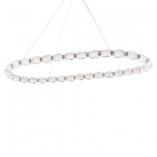 Schonbek Forever SJ4354-701R - Seduction 32 Light 120-277V LED Oval Pendant in Polished Nickel with Clear Radiance Crystal