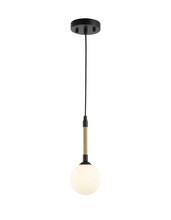 Artcraft AC11841BK - Capilano Collection 1-Light Pendant Black