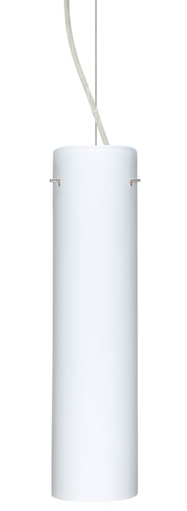 Besa Stilo 16 Pendant Opal Matte Satin Nickel 1x100W Medium Base