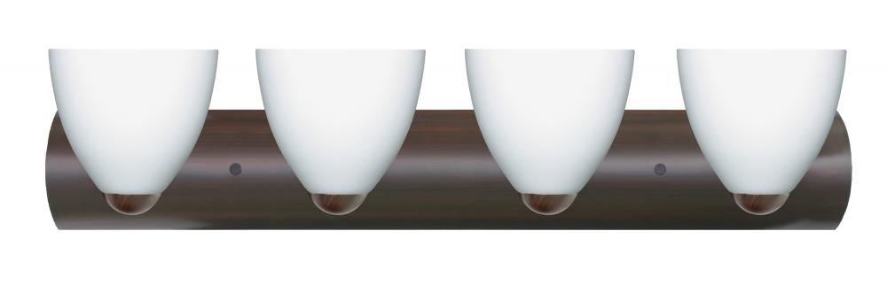 Besa Wall Sasha Bronze Opal Matte 4x75W Medium Base
