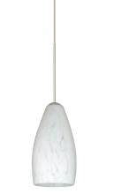 Besa Lighting 1XT-719819-LED-SN - Besa Pendant Karli Satin Nickel Carrera 1x5W LED