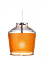 Besa Lighting 1XP-PIC6GD-BR - Besa Pendant Pica 6 Bronze Gold Sand 1x50W Halogen