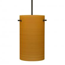 Besa Lighting J-4005OK-BR - Besa Tamburo 5 Pendant, Oak, Bronze Finish, 1x100W MAX E26 Base