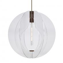 Besa Lighting J-BENITOGL-EDIL-BR - Besa Pendant For Multiport Canopy , Globe, Bronze Finish, 1x4W LED Filament