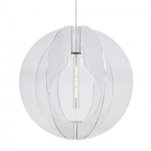Besa Lighting J-BENITOGL-EDIL-SN - Besa Pendant For Multiport Canopy , Globe, Satin Nickel Finish, 1x4W LED Filament
