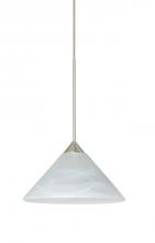 Besa Lighting X-117652-SN - Besa Pendant For Multiport Canopy Kona Satin Nickel Marble 1x50W Halogen