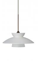 Besa Lighting X-271825-BR - Besa Pendant For Multiport Canopy Trilo 7 Bronze Frost 1x50W Halogen