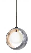 Besa Lighting 1XP-4293SS-BR - Besa Pendant Pogo Bronze Silver/Inner Silver 1x35W Halogen