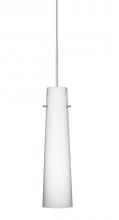 Besa Lighting 1XT-567407-SN - Besa Camino Pendant Satin Nickel Opal Matte 1x50W Halogen
