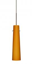 Besa Lighting RXP-567480-BR - Besa Camino Pendant Bronze Amber Matte 1x50W Halogen