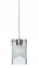 Besa Lighting RXP-6524EC-SN - Besa Pendant Scope Satin Nickel Clear/Frost 1x50W Halogen Mr16