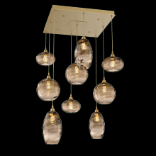 Hammerton CHB0048-09-GB-OB-C01-E2 - Misto Square 9pc Multi-Pendant