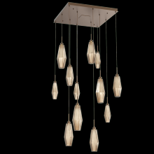 Hammerton CHB0049-12-FB-RB-C01-L1 - Aalto Square 12pc Multi-Pendant