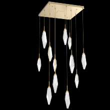 Hammerton CHB0050-12-GB-CC-C01-L1 - Rock Crystal Square 12pc Multi-Pendant