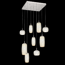 Hammerton CHB0091-09-BS-A-C01-L1 - Vessel Square 9pc Multi-Pendant
