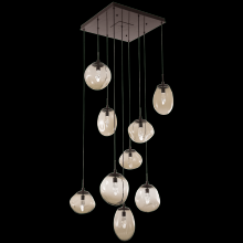 Hammerton CHB0069-09-GP-FC-C01-L1 - Cosmos Square 9pc Multi-Pendant