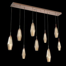 Hammerton PLB0049-09-BB-RB-C01-L3 - Aalto Linear 9pc Multi-Pendant