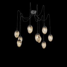 Hammerton SCB0067-09-MB-GB-C01-L3 - Meteo Round 9pc Swag Multi-Pendant