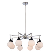 Kalco 508570BPN - Bogart 8 Light Chandelier