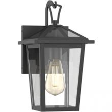 Worldwide Lighting Corp E10052-001 - Woodbridge 13" in 1-Light Black Finish Outdoor Wall Scone Lamp