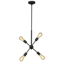 Eglo 203945A - 4 LT Open Bulb Pendant w/ a Black Finish