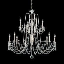 Schonbek 1870 AR1012N-48O - Esmery 12 Light 120V Chandelier in Antique Silver with Optic Crystal
