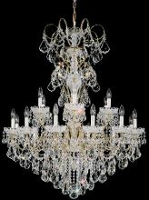 Schonbek 1870 3660-48R - New Orleans 18 Light 120V Chandelier in Antique Silver with Radiance Crystal