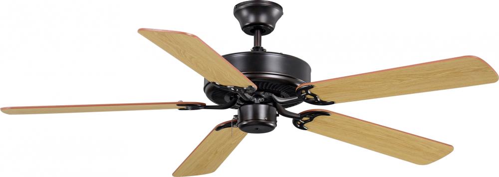 Basic-Max 52" Ceiling Fan LightOak/Medium Oak Blds