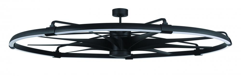 80" Overall, 72" Ceiling Fan w/Wi-Fi, Blades & LED Light Kit, Damp Rated