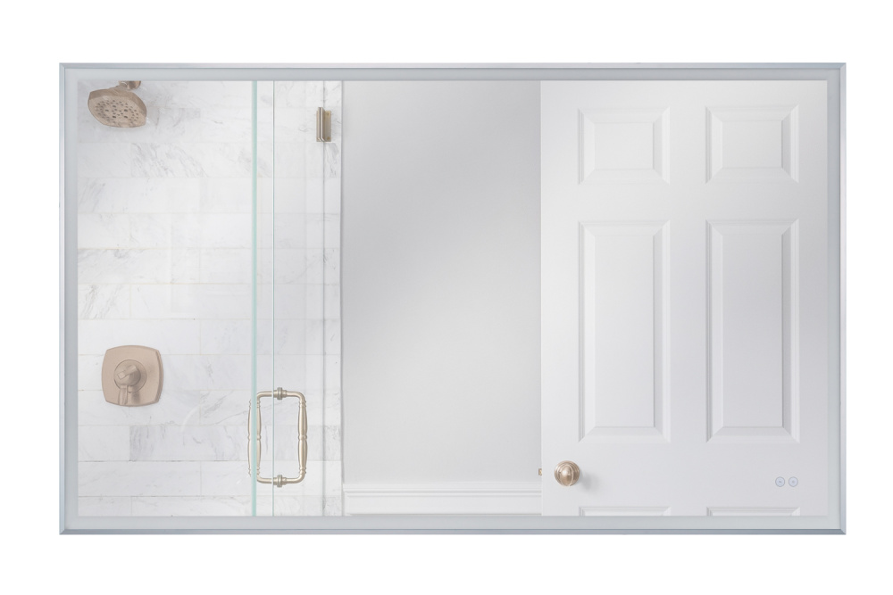 60" x 36" Rectangle Framed LED Mirror