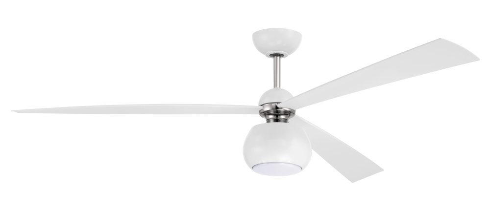 60" Ceiling Fan w/3 Blades, Wi-Fi & LED Light Kit