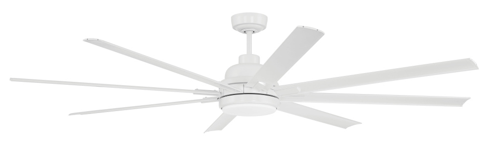 72" Ceiling Fan w/Wi-Fi, DC Motor, Blades, LED Light Kit, Wet Rated