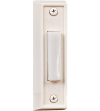 Craftmade BS6-W - Surface Mount Rectangle, Plastic Button