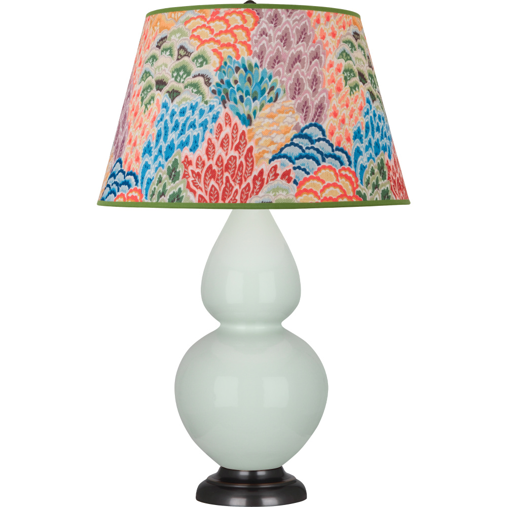 Celadon Double Gourd Table Lamp