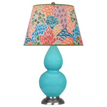 Robert Abbey 1741S - Egg Blue Double Gourd Table Lamp