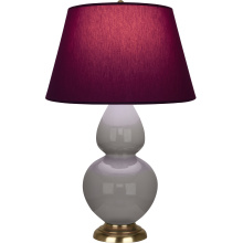 Robert Abbey 1748P - Smokey Taupe Double Gourd Table Lamp